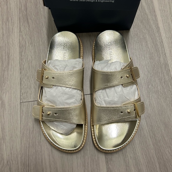 NWT Cole Haan Women’s Marisol Footbed Sandal, Gold, Size 9 - Picture 6 of 8
